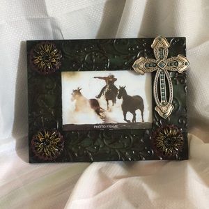 Tin photo frame